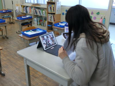 オンラインで朝の会